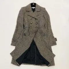 1562 MARELLA チェスターコート ツイード　ダブル　ロングコート　40
