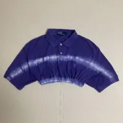 Ralph Lauren タイダイ ポロシャツ　ダンス　古着　お洒落　紫
