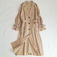 Mila Owen ロングトレンチコート　ベルト付　1(S) ベージュ