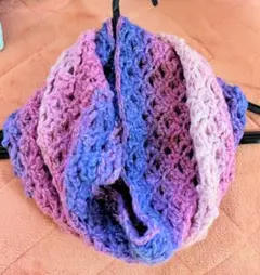 手編みスヌード グラデーション