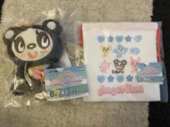 ほ*ん様 エルマイくじ　Angel Blue B賞おほほパンダ　D賞巾着ポーチ