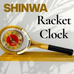 【美品】Shinwa ラケット型置き時計 ビンテージ 完動品 非売品 希少品