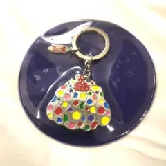 草間彌生 キーリング　かぼちゃ／マルチカラー