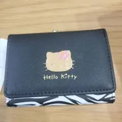 日焼けHello Kitty 三つ折り財布 　ゼブラ柄