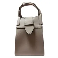 【GRL】2Way配色レザーショルダーバッグ/グレージュ