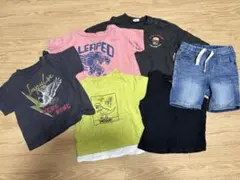 90cm子供服まとめ売りTシャツとショートパンツ