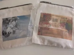 スウェーデン絵画展 キャンディポーチ 2個セット冬の月明かりカードゲームの支度