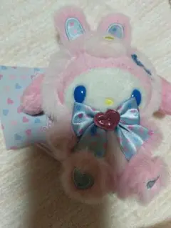 サンリオ　マイメロディ　スプリングラビット　マスコットホルダー　ぬいぐるみ