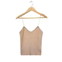 【fifth】スパゲッティストライプリブニットキャミソール