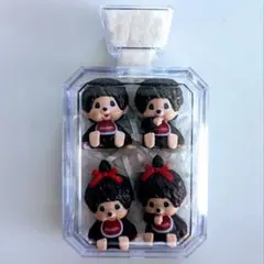 可愛い　モンチッチ　ミニフィギュア全4種コンプリート　ケース付き