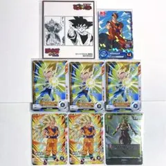 最強ジャンプ　付録　ドラゴンボールカード　孫悟空　ベジータ　ブロリー ミニ色紙