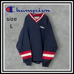 【Champion】 ワンポイントロゴ WNBA Vネックプルオーバージャケット