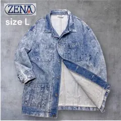 ZENA カバーオール　Lサイズ　ビックシルエット　USA製　ケミカル風