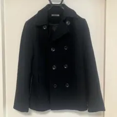 DKNY 黒 ダブルブレスト ピーコート