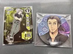 ワールドトリガー 冬島慎次 グリッター缶バッジ アクリルdeカード