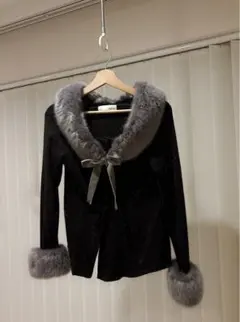 Lily Brown ファー付きカーディガン
