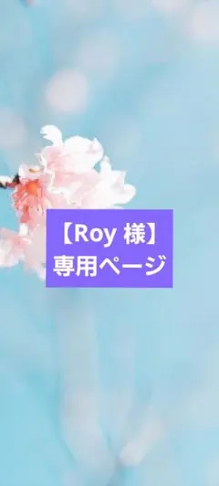 【Roy 様】1点