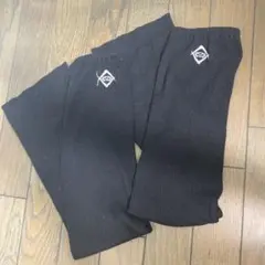 REFLEM レッグウォーマー ブラック 刺繍入り