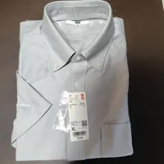 ドライノンアイロンジャージーシャツ/ボタンダウン ライトグレー