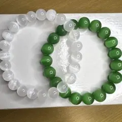 天然石セレナイトブレスレット2個セット