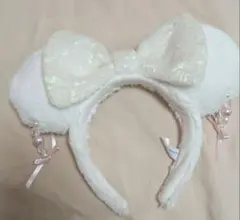 東京ディズニーリゾート リボン付き耳カチューシャ