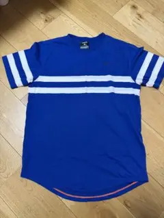 Hurley ストライプ Tシャツ 青　サイズM