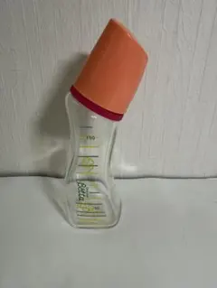 【中古・美品】Betta ベッタ　哺乳瓶 150ml オレンジキャップ　ガラス