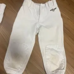 Mizuno 野球パンツ サイズ120 ホワイト 膝当て付き　膝パット