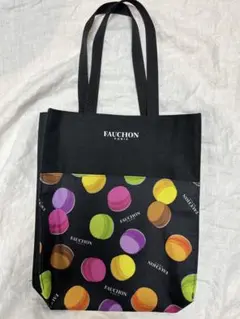 【美品】FAUCHION トートバッグ　マカロン柄