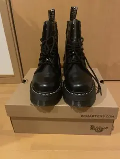 Dr. Martens Jadon 日本限定ホワイトステッチ厚底8ホール UK6