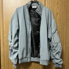 link lot グレー ジャンパー　メンズ　アウター　ブルゾン　韓国風