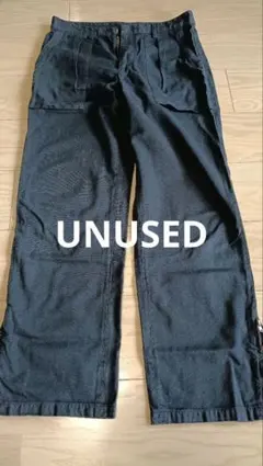 UNUSED　ネイビー　ワークパンツ　裾ジップ仕様のサムネイル