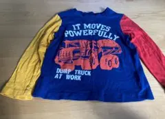 ダンプトラック プリント 長袖カットソー 110