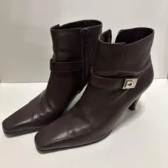 Salvatore Ferragamo レザーブーツ　ダークブラウン　22.5