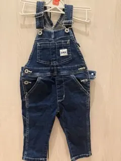 【美品】EDWIN キッズ オーバーオール 80cm デニムのサムネイル