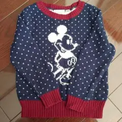 Disney ミッキーマウス ニットセーター 110cm