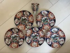 陶磁器 お皿5つ 茶器1つ