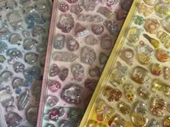 ボンボンドロップシール　はちみつ　ユニコーン　シマエナガ　３点セット