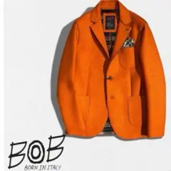 イタリア BOB ボンディング テーラードジャケット　オレンジ 48のサムネイル