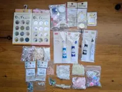 レジン用素材とビーズセット