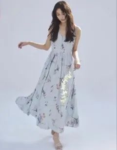 FRAY I.Dボタニカルプリントキャミソールワンピース