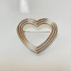 Tiffany&Co. ティファニー メナードハート ブローチSv925 美品！