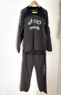 ASICS アシックス ジャージ 上下セットアップ ブラウン M レディース