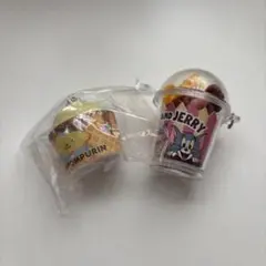 ポムポムプリン　カップケーキ　キーホルダー