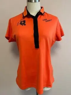 VIVA HEART オレンジ ポロシャツ