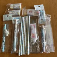 2003.04年製シナモロール文具セット ペンケース 消しゴム 定規 シナモン