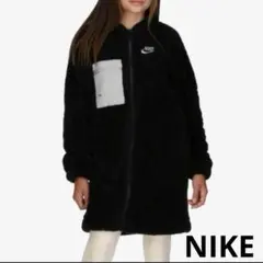 NIKE ナイキ フリース ジュニア ガールズ ジャケット ボア 黒 140