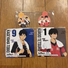 ハイキュー　極楽湯　フードピックタグ　セット コースター