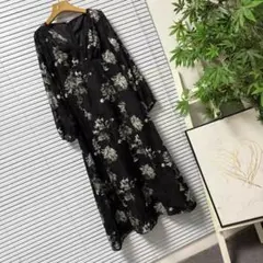 ◎るるさま専用◎インド チカンカリのワンピース ブラック【5A-57, 15】 ◎るるさま専用◎インド チカンカリのワンピース ブラック【5A-57, 15