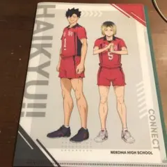 ハイキュー くら寿司 クリアファイル 音駒高校 孤爪研磨 黒尾鉄朗